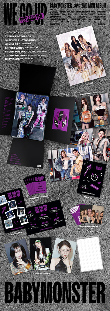 Babymonster  we go up 2nd mini album packshot photocard SEOULSTATION berlin