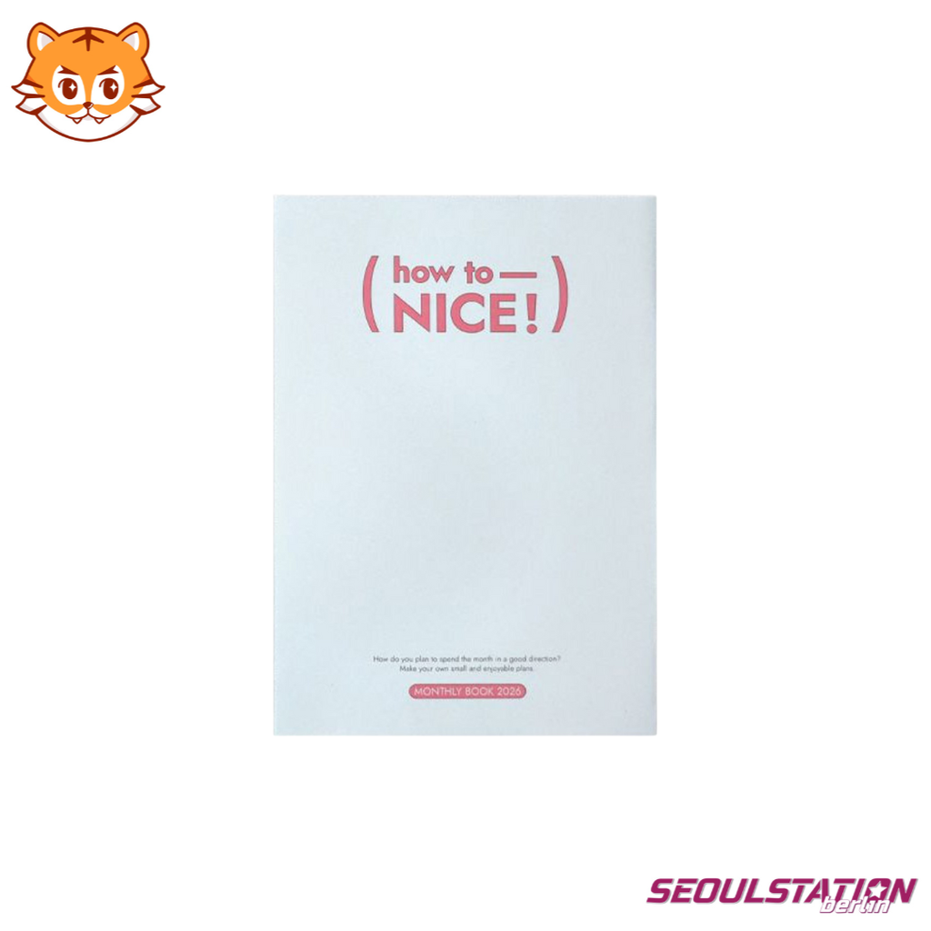 Be on D: Monthly Book 2026 SEOULSTATION berlin Dusty Pink Grau Rot Kalender