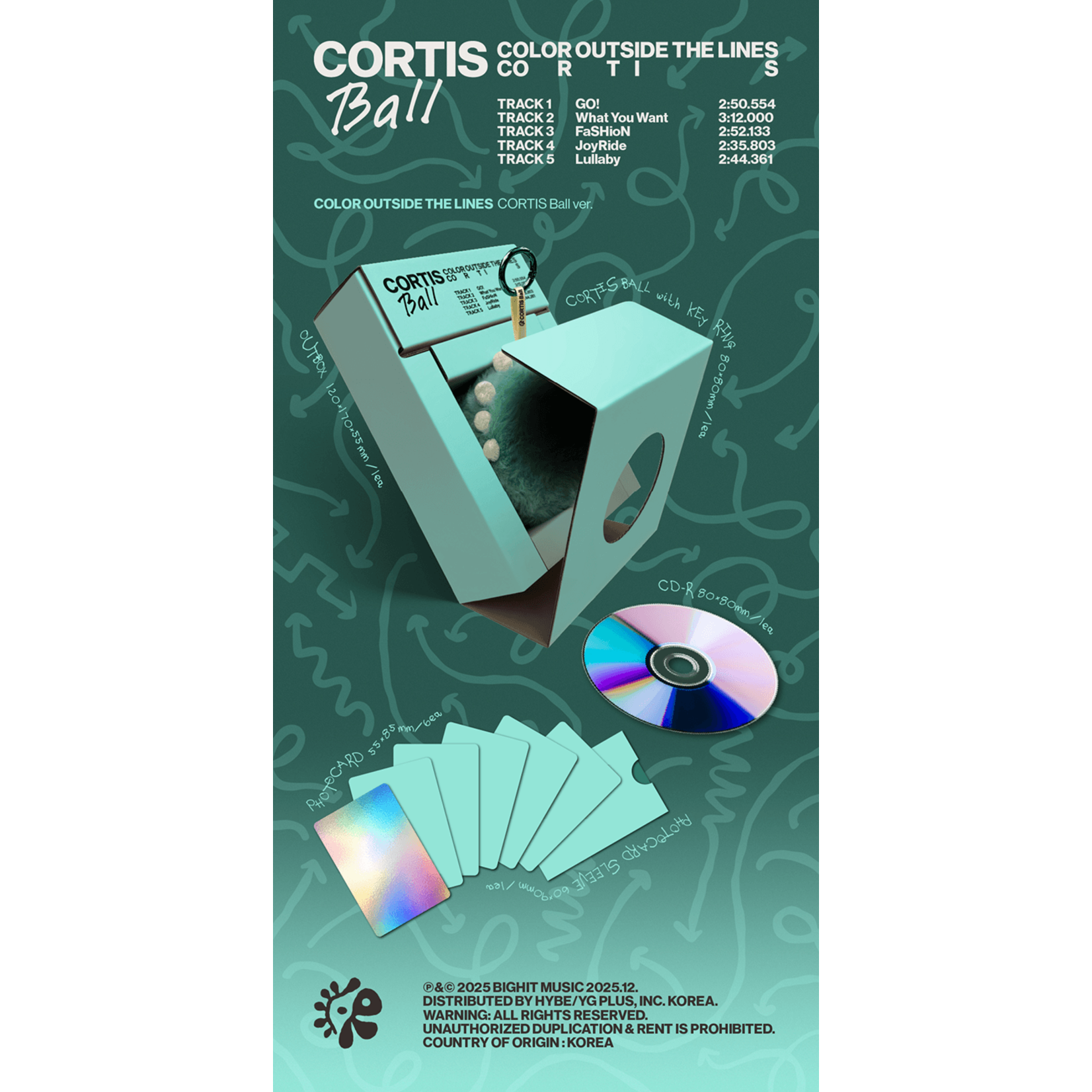 CORTIS - [COLOR OUTSIDE THE LINES] The 1st EP (Cortis Ball Ver