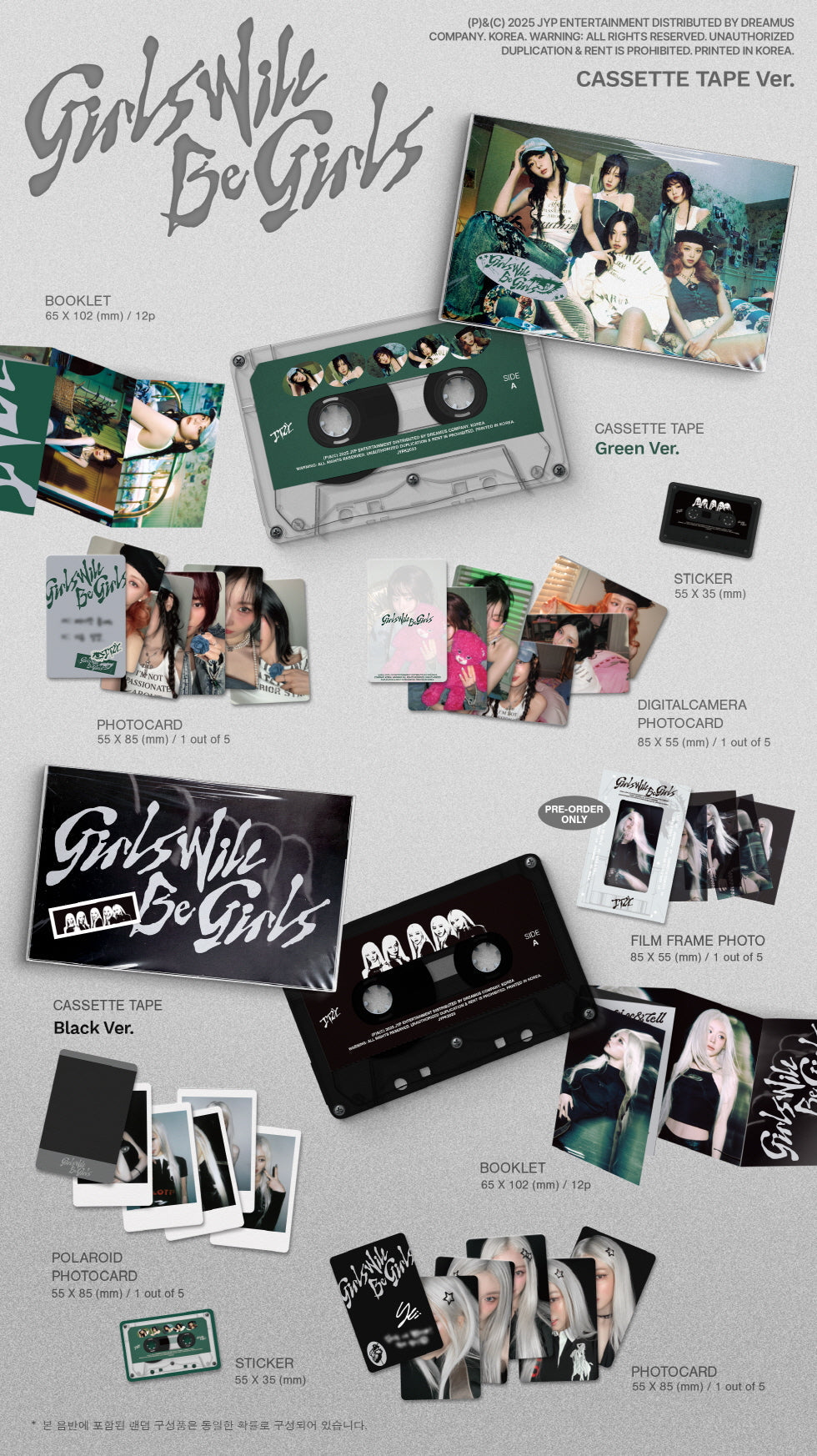ITZY - Girls Will Be Girls [10th Mini Album] Cassette Ver
