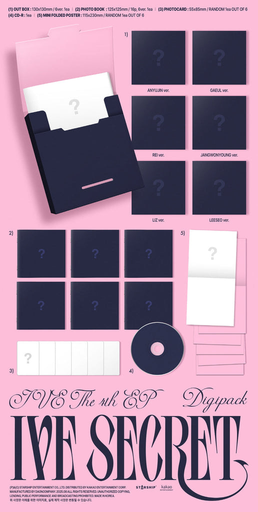 IVE Secret Packshot Digipack SEOULSTATION berlin