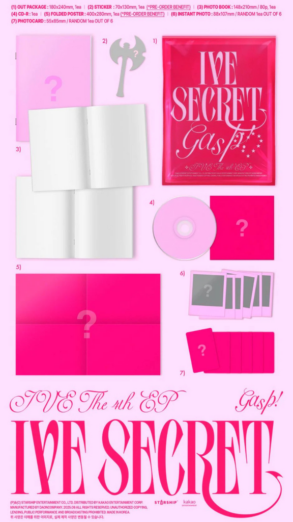 IVE Secret Packshot Gasp Ver. Album SEOULSTATION berlin