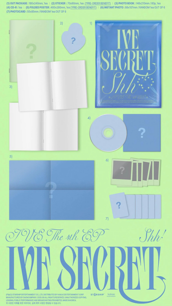 IVE Secret Packshot Shh Ver. Album SEOULSTATION berlin