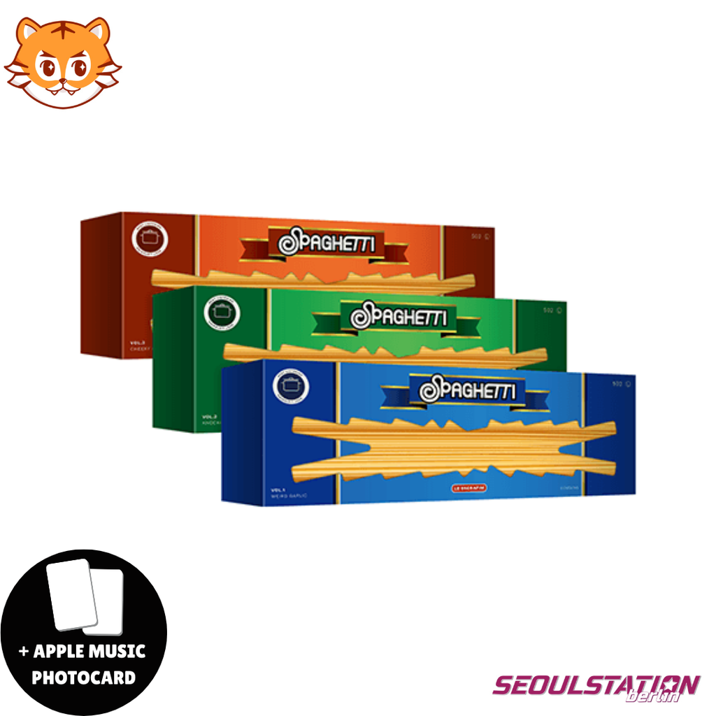 LE SSERAFIM SPAGHETTI 1st Single Album SEOULSTATION berlin Photocard Girlgroup