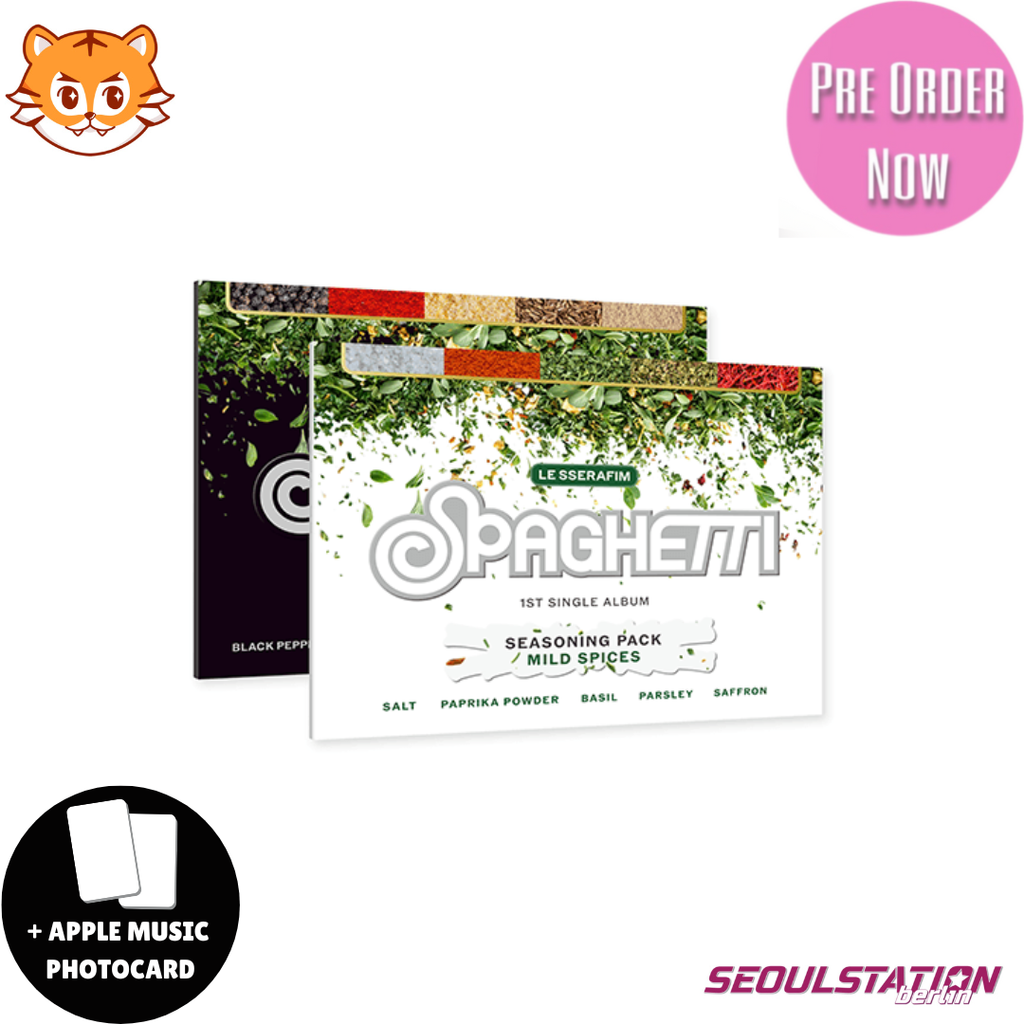 LE SSERAFIM SPAGHETTI 1st Single Album Weverse Version SEOULSTATION berlin Digital Spice