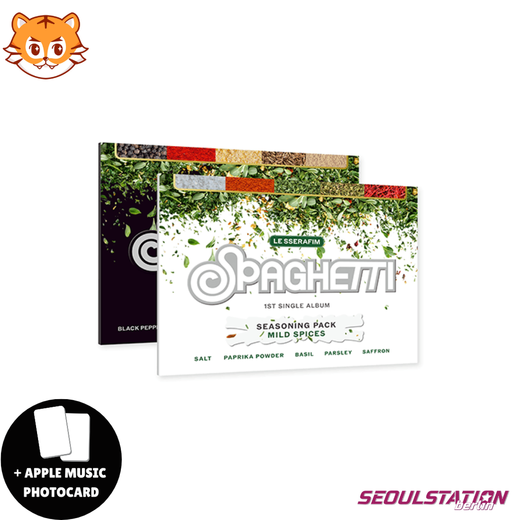 LE SSERAFIM SPAGHETTI 1st Single Album Weverse Version SEOULSTATION berlin Digital seasoning spice