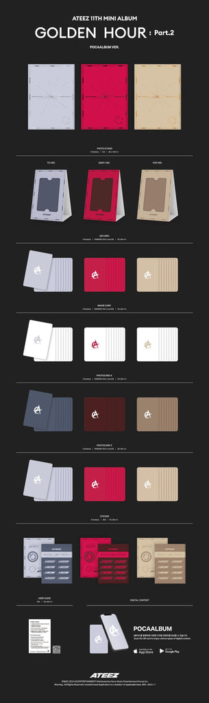 SEOULSTATION berlin ATEEZ GOLDEN HOUR PART : 2 POCAALBUM packshot