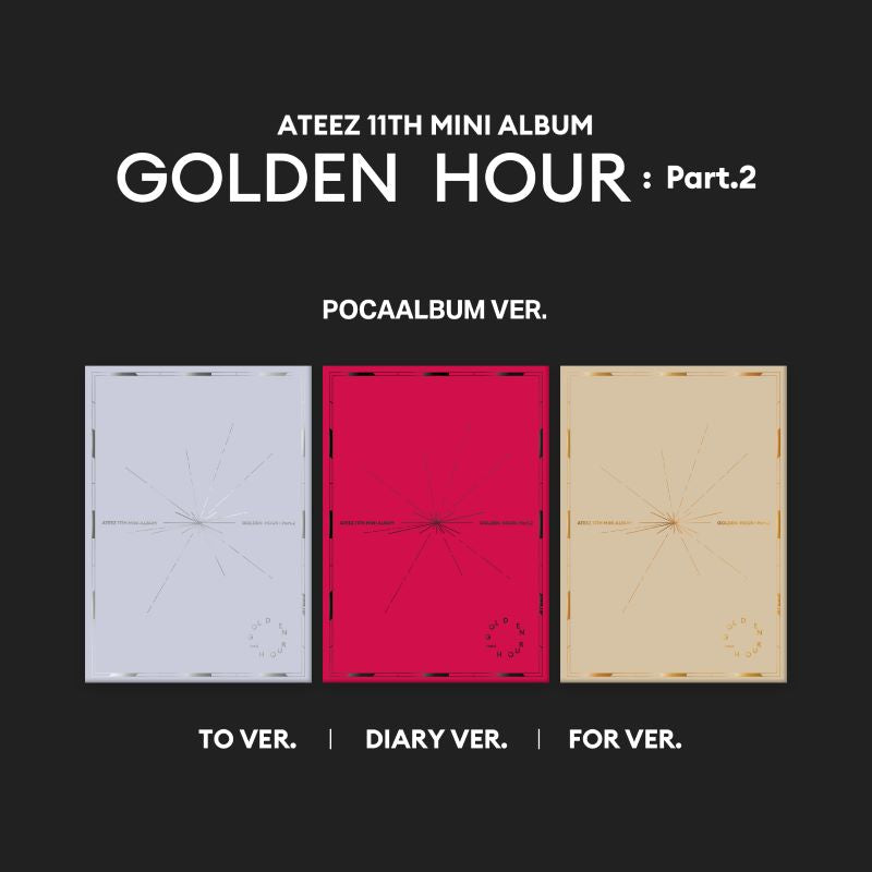 SEOULSTATION berlin ATEEZ GOLDEN HOUR PART : 2 POCAALBUM to version diary version for version