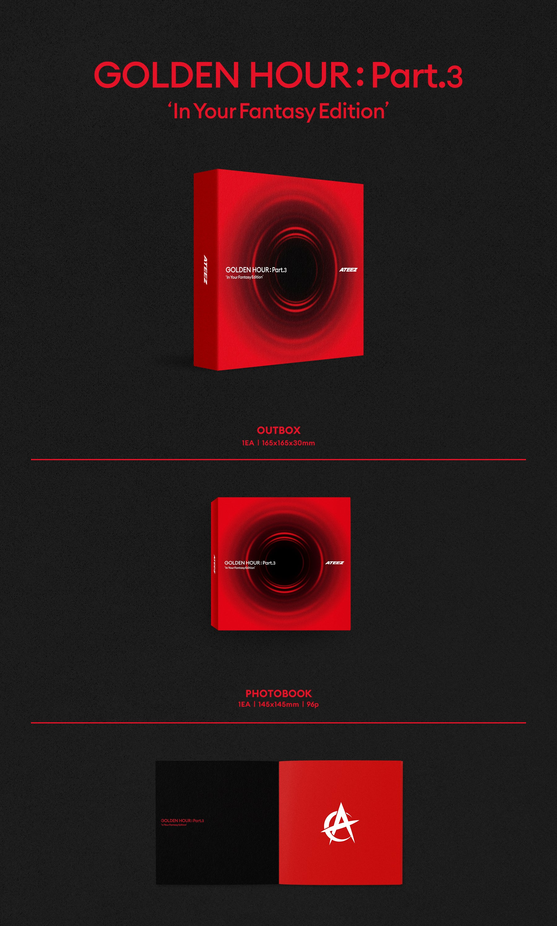 SIGNED] ATEEZ - GOLDEN HOUR : Part.3 'In Your Fantasy Edition