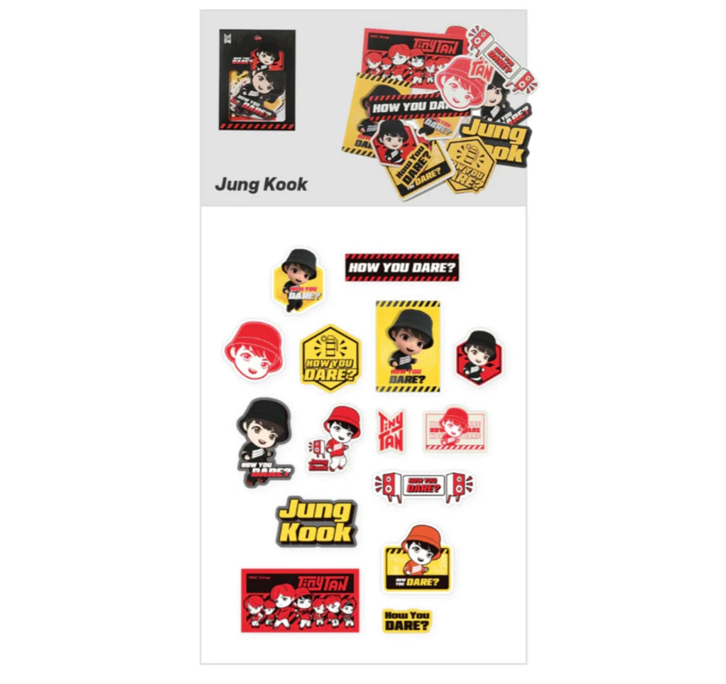 SEOULSTATION berlin BTS TinyTAN STicker Pack Jungkook