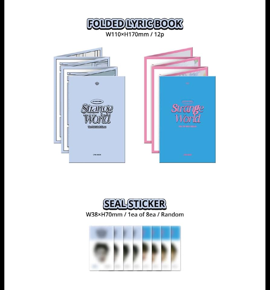 SEOULSTATION berlin HA Sungwoon Strange wolrd photobook Seal Sticker