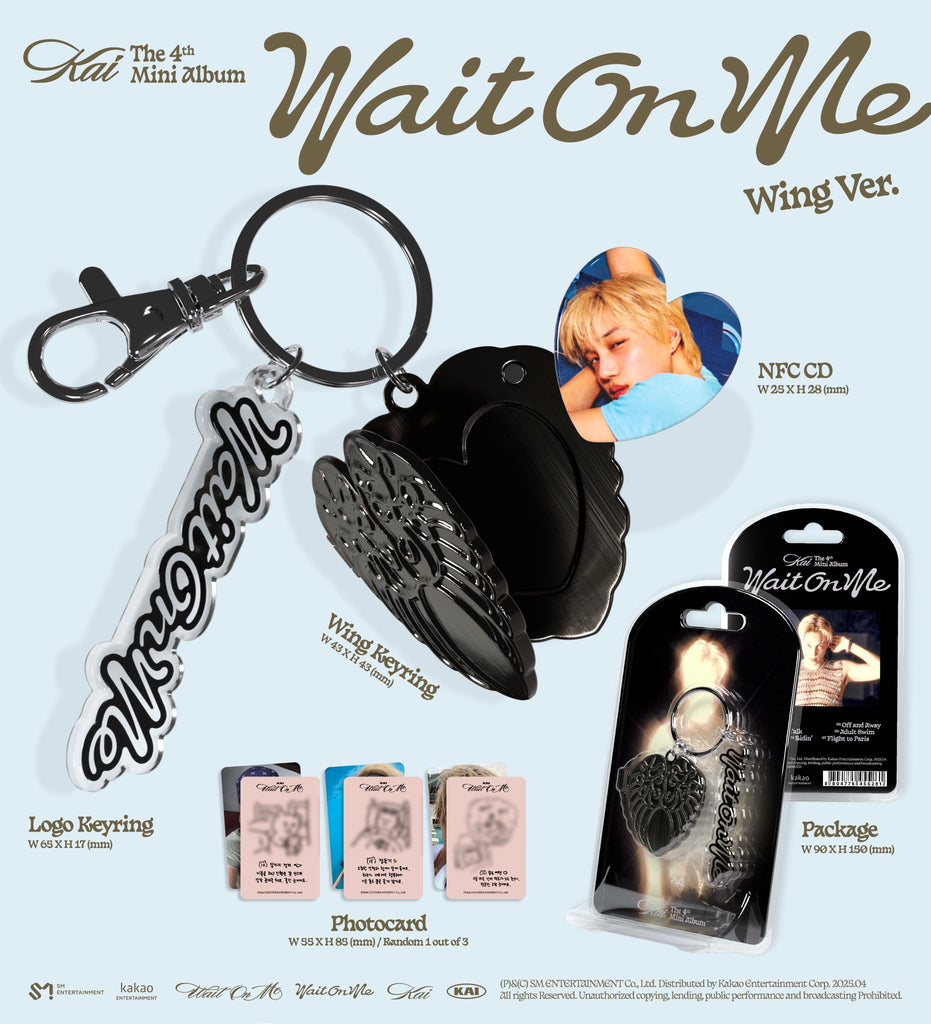 SEOULSTATION berlin Kai Wait On Me Solo Album Wing Version Keyring