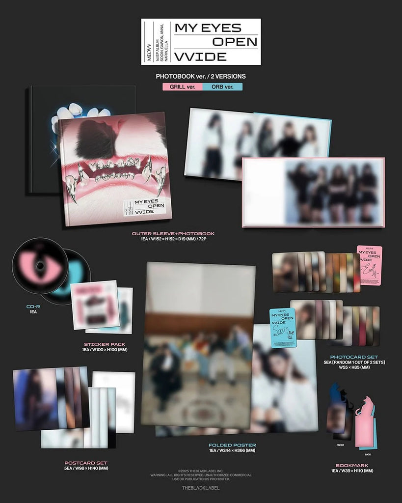 SEOULSTATION berlin MEOVV MY EYES OPEN VVIDE Photobook Pre-Order Kpop GRILL ORB VER Packshot