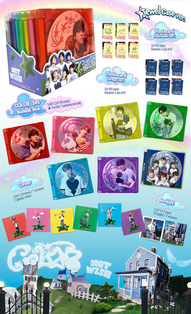 SEOULSTATION berlin NCT WISH COLOR 3rd Mini Album Jewel Case Version Lieferumfang