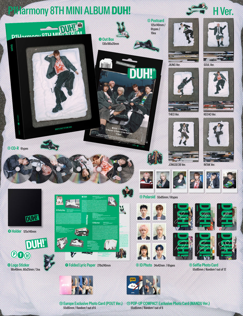 SEOULSTATION berlin P1harmony 8th Mini Album Duh EuropePOP-UP_H_Packshot
