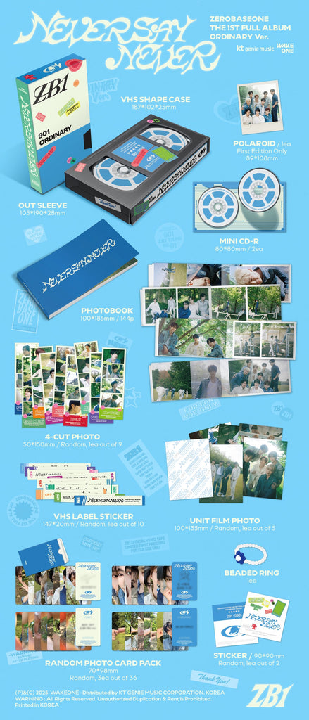 SEOULSTATION berlin ZEROBASEONE NEVER SAY NEVER ZB1 Kpop Album