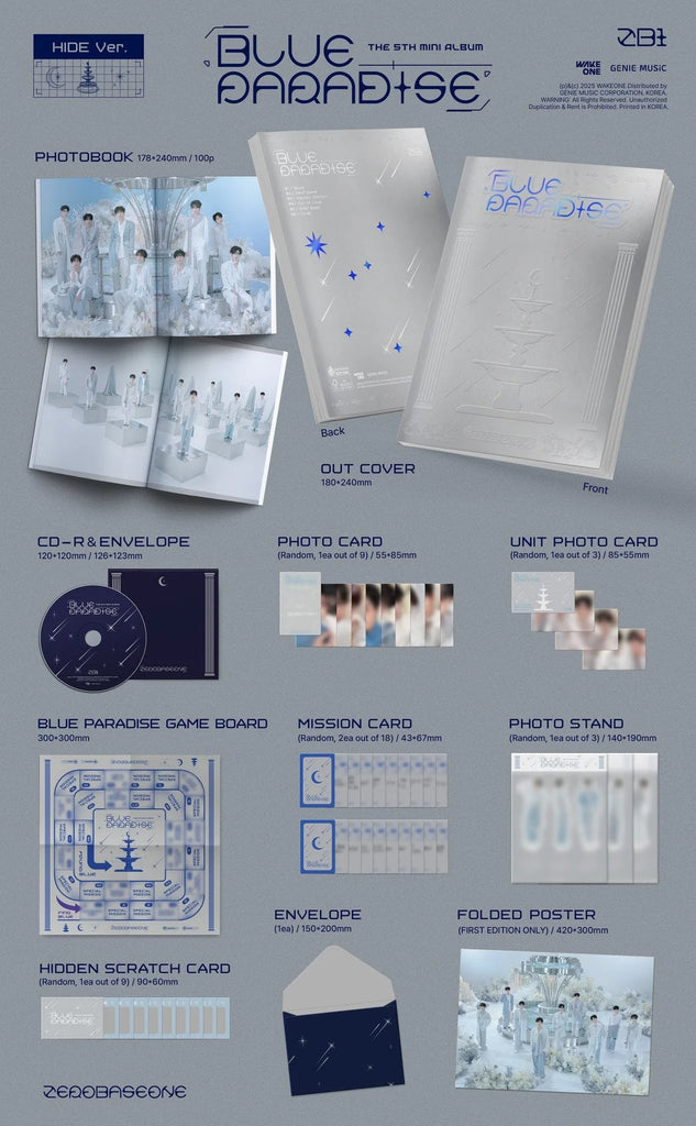 SEOULSTATION berlin Zerobaseone Blue Paradiee Photobook Version hide version