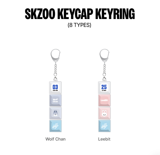 STRAY KIDS x SKZOO Karma Pop Up Merchandise Keycap Keyring Wolf Chan Leebit SEOULSTATION berlin