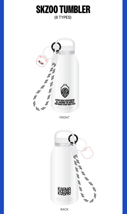 STRAY KIDS x SKZOO Karma Pop Up Merchandise Tumbler Info SEOULSTATION berlin