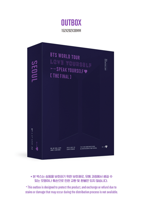 BTS - WORLD TOUR 'LOVE YOURSELF : SPEAK YOURSELF [THE FINAL] (Blu-Ray)