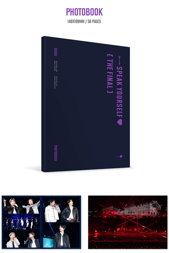 SEOULSTATION berlin BTS - WORLD TOUR 'LOVE YOURSELF : SPEAK YOURSELF [THE FINAL] (Blu-Ray) Photobook
