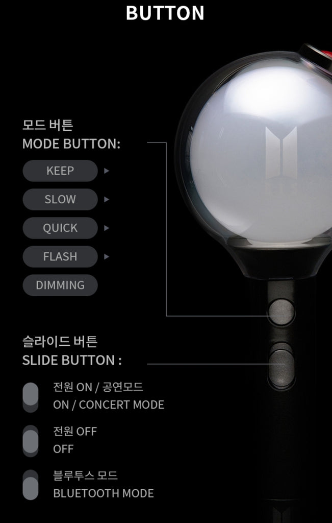 SEOULSTATION berlin BTS LIGHTSTICK Mode Button