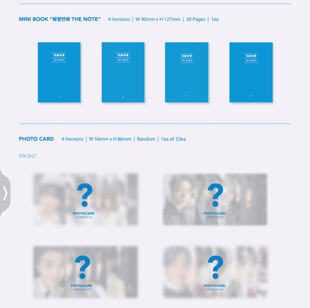 SEOULSTATION berlin BTS MAP OF THE SOUL : 7 Photocard