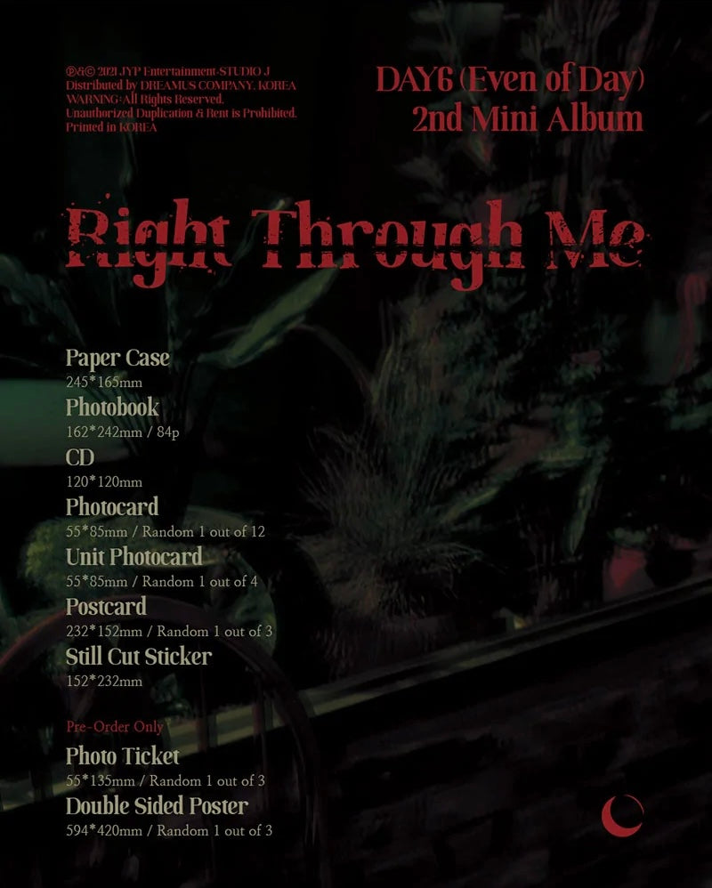 SEOULSTATION berlin Day6 Right Through Me Kpop Album packshot