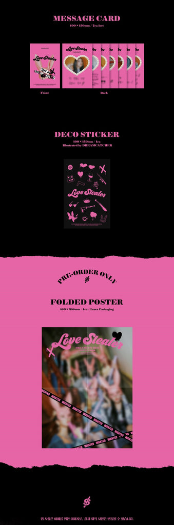 SEOULSTATION berlin Dreamcatcher Love Stealer Concept Photobook message card