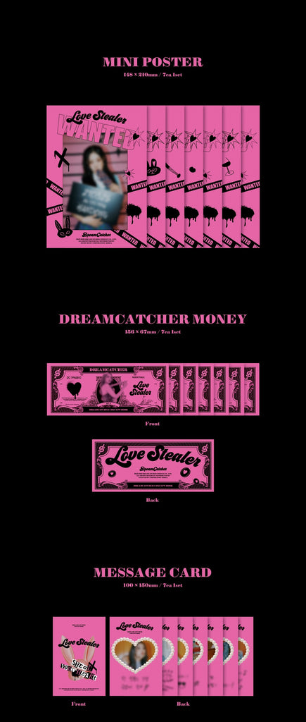 SEOULSTATION berlin Dreamcatcher Love Stealer Concept Photobook mini Poster