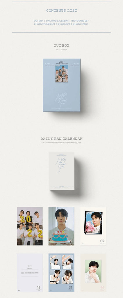 SEOULSTATION berlin MONSTA_X_SEASONS_GREETING_2022 calendar