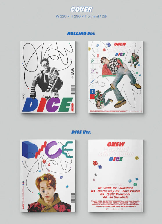 SEOULSTATION_berlin_ONEW - DICE (2nd Mini Album) Photobook 
