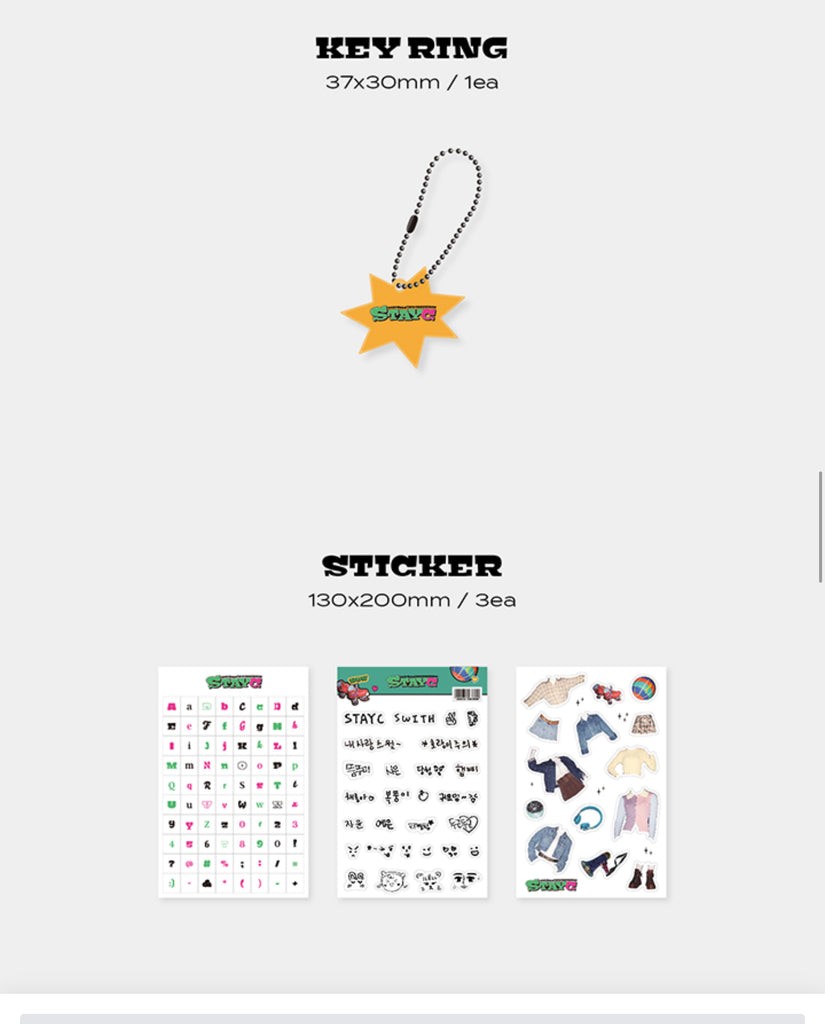 SEOULSTATION berlin StayC SEASONS GREETING 2023 keyring