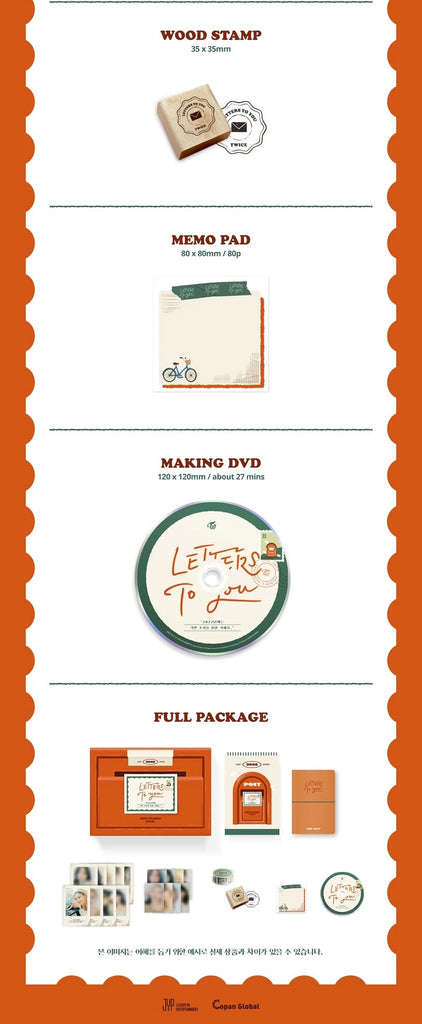 SEOULSTATION berlin TWICE_SEASONS_GREETING_2022 letters to you packshot postcard set full package