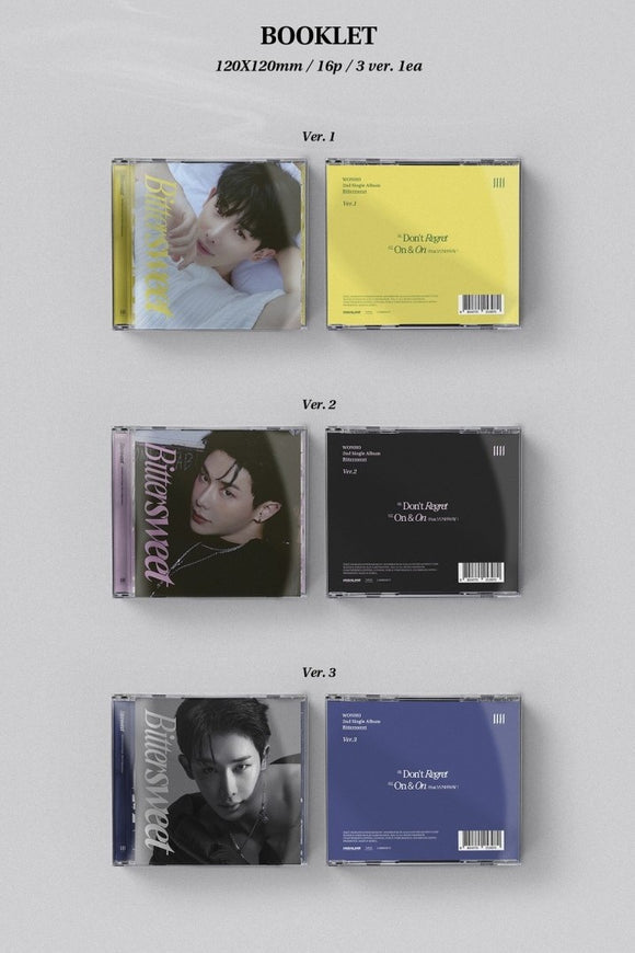 SEOULSTATION_berlin_WONHO - Bittersweet (2nd Single Album) Jewel Case versionen