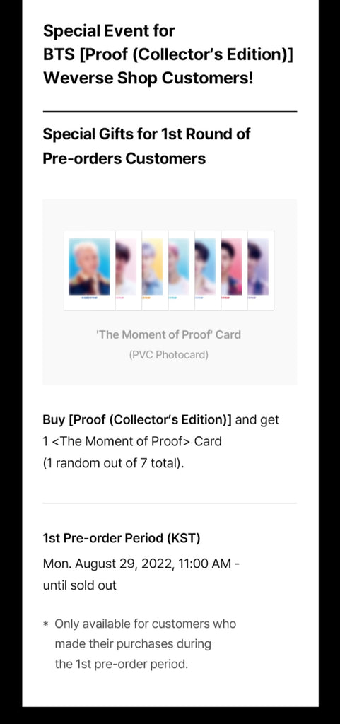 SEULSTATION berlin BTS Proof collectors edition pob