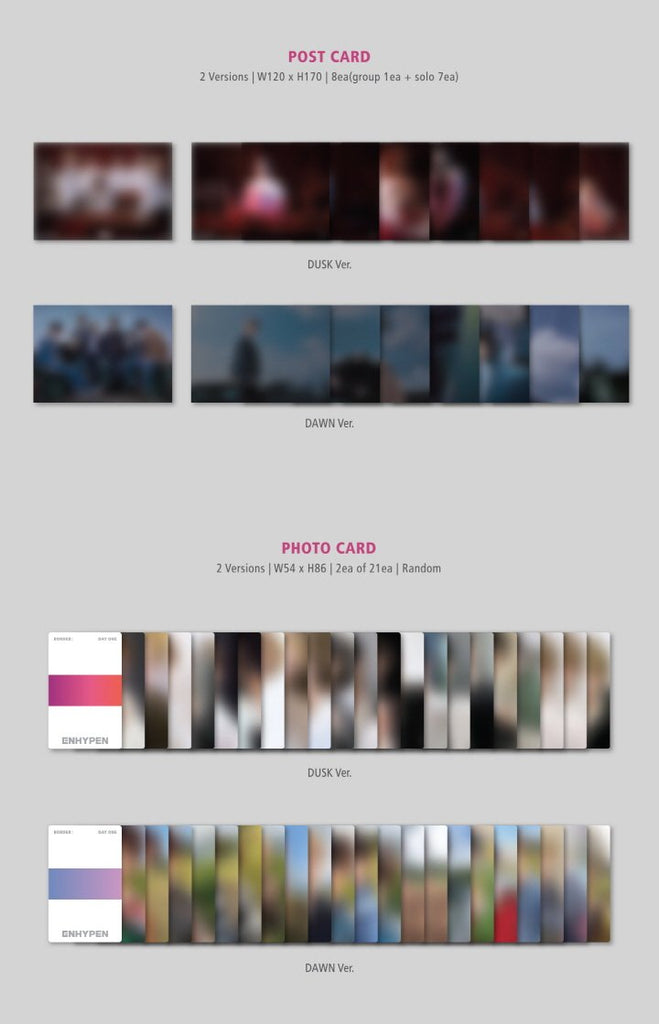 SEOULSTATION berlin ENHYPEN Border Day One Photocard